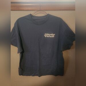 Mayday Parade Men's Navy Tee